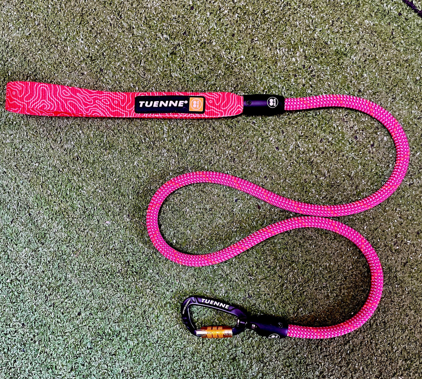 □「RED handle」Micro Carabiner Rope Leashピンクゼンドライ122cm