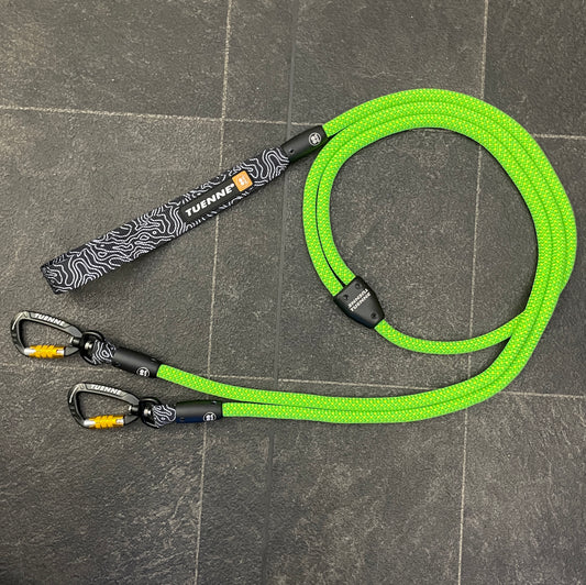 □2- in-1 Rope Dog Leash  / Neon Green / 182cm（2頭引ロープリード）